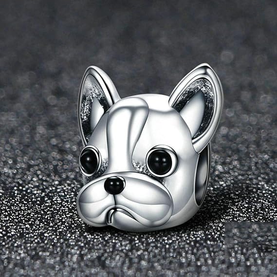 Bulldog Charm S925 Sterling Silver