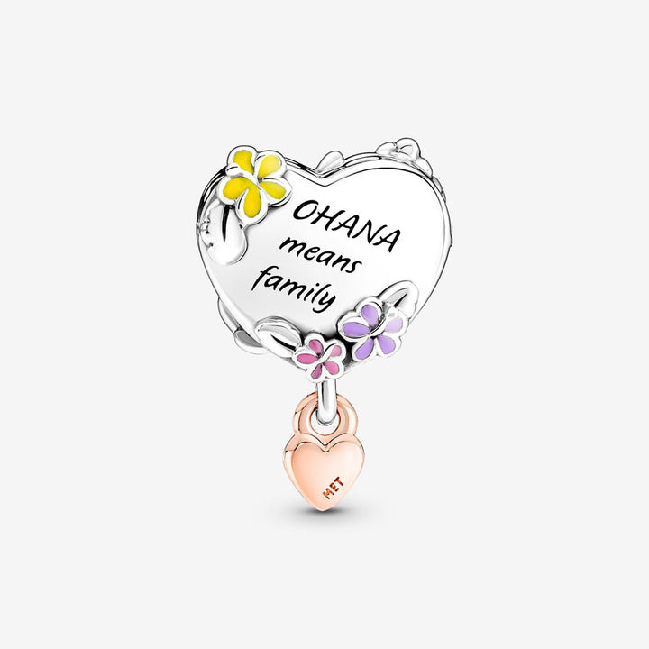 Disney Ohana Lilo & Stitch Inspired Charm S925 Sterling Silver
