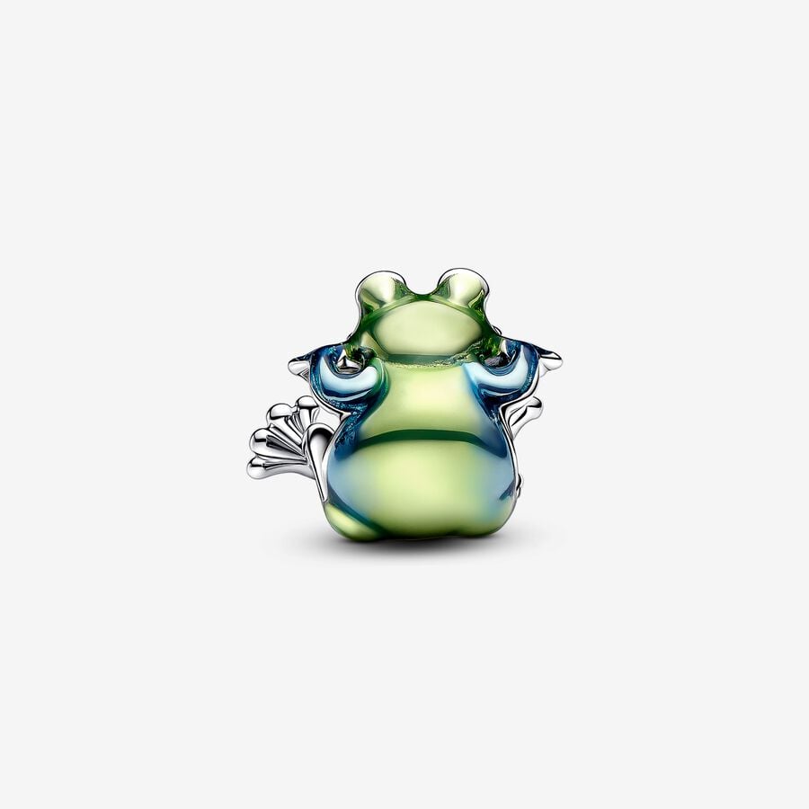Climbing Frog Charm S925 Sterling Silver