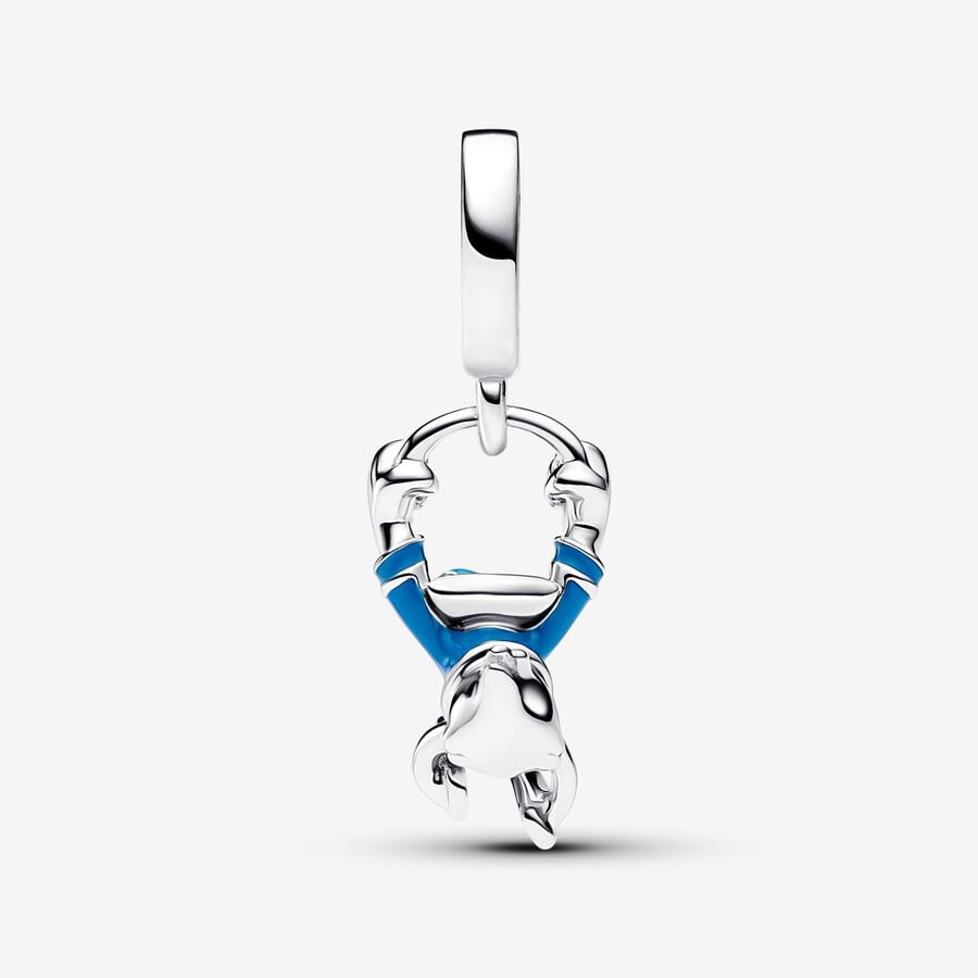 Disney Donald Duck Dangle Charm S925 Sterling Silver