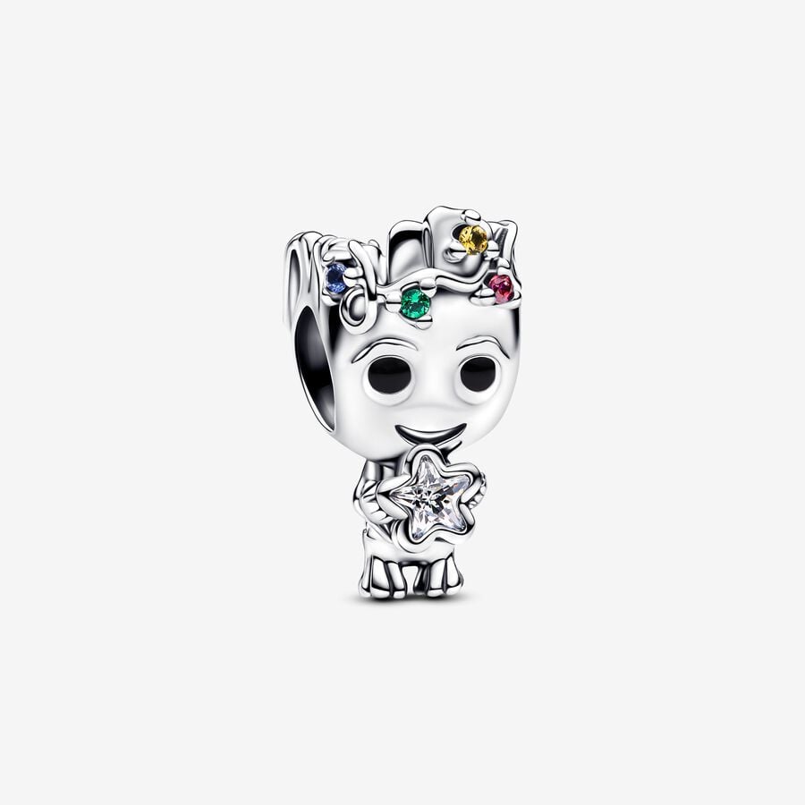 Marvel Guardians of the Galaxy Groot Star Charm S925 Sterling Silver