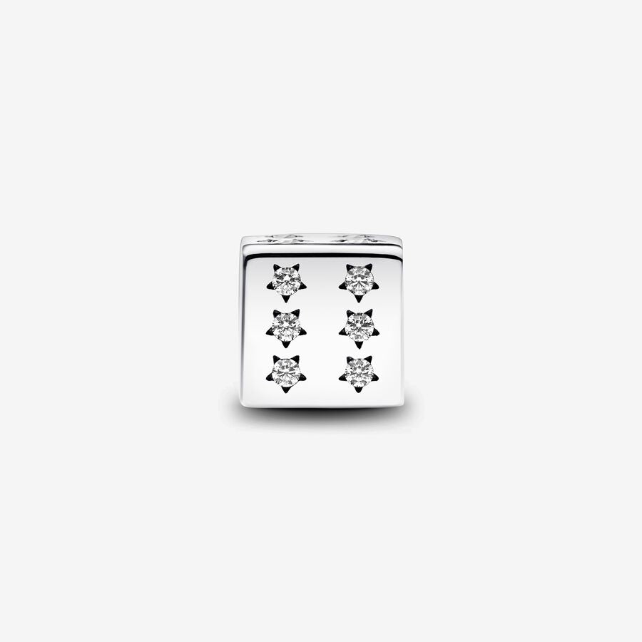 Lucky Dice Charm S925 Sterling Silver