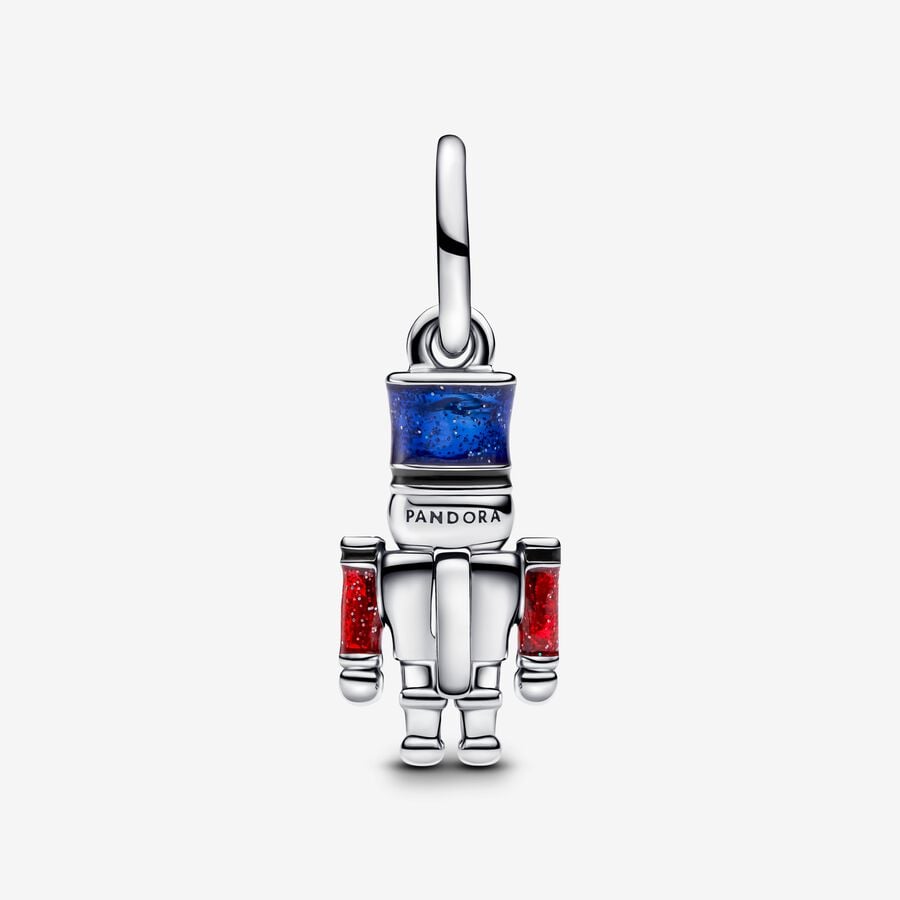 Moveable Nutcracker Dangle Charm S925 Sterling Silver