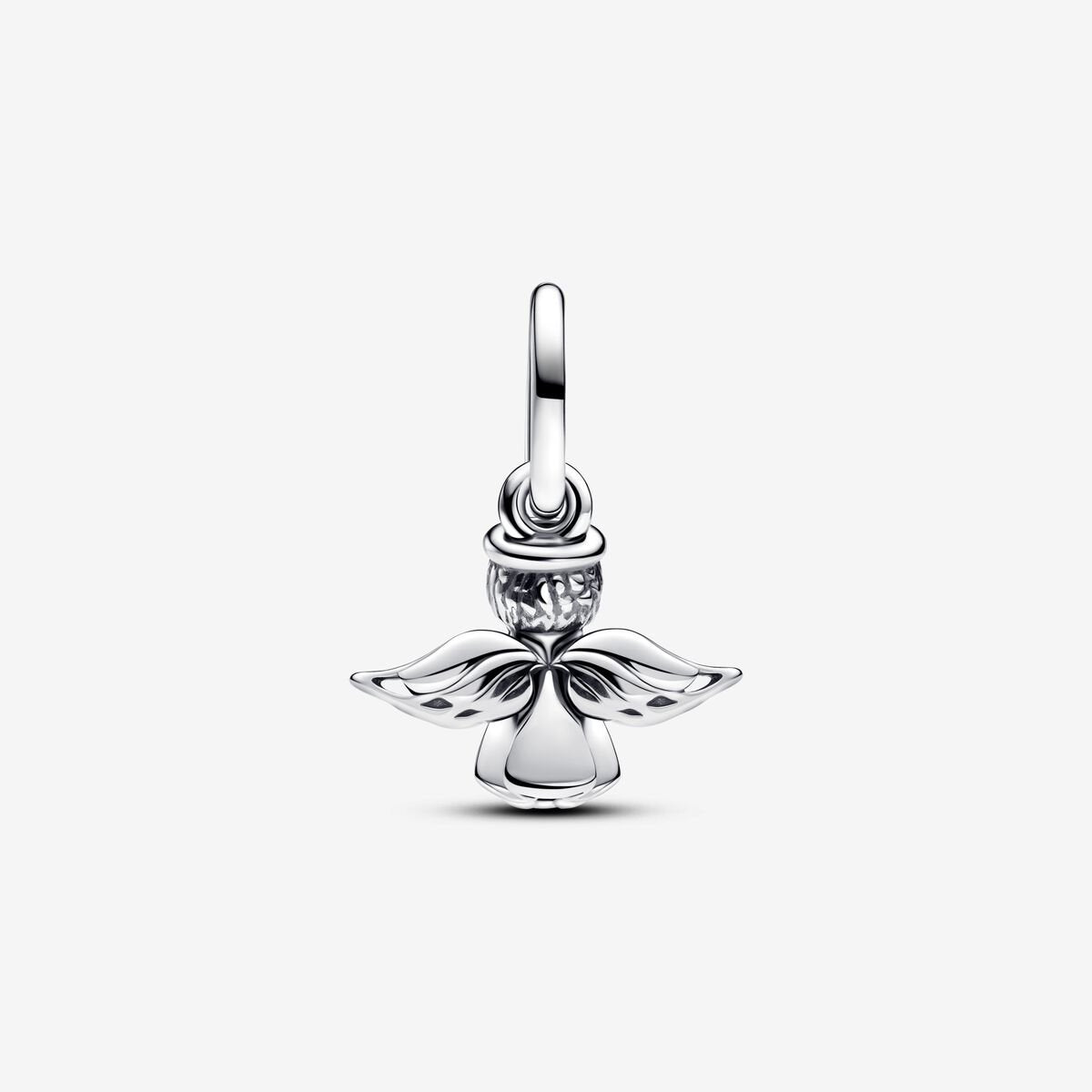 Sparkling Angel Dangle Charm S925 Sterling Silver