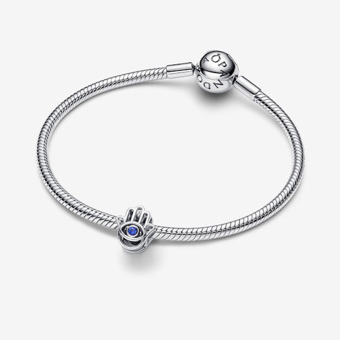 Hamsa Hand Charm S925 Sterling Silver