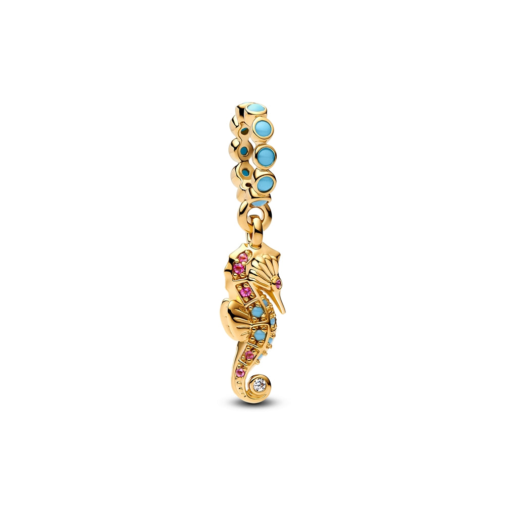 Seahorse Dangle Charm S925 Sterling Silver