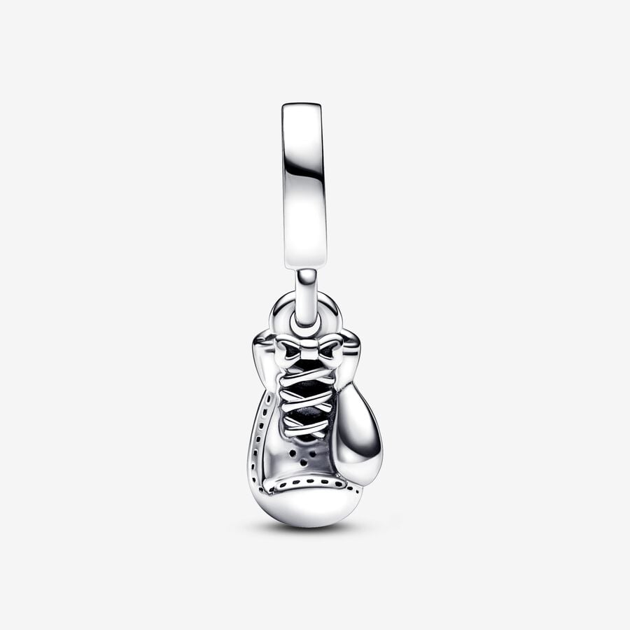 Boxing Glove Dangle Charm S925 Sterling Silver