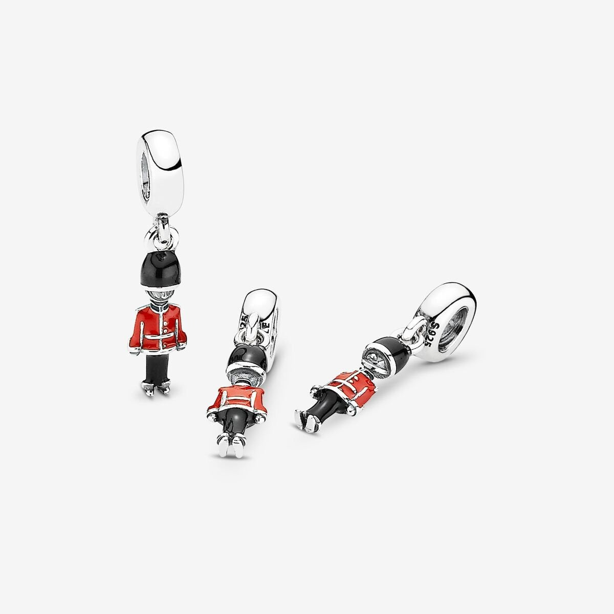 British Royal Guard Dangle Charm S925 Sterling Silver