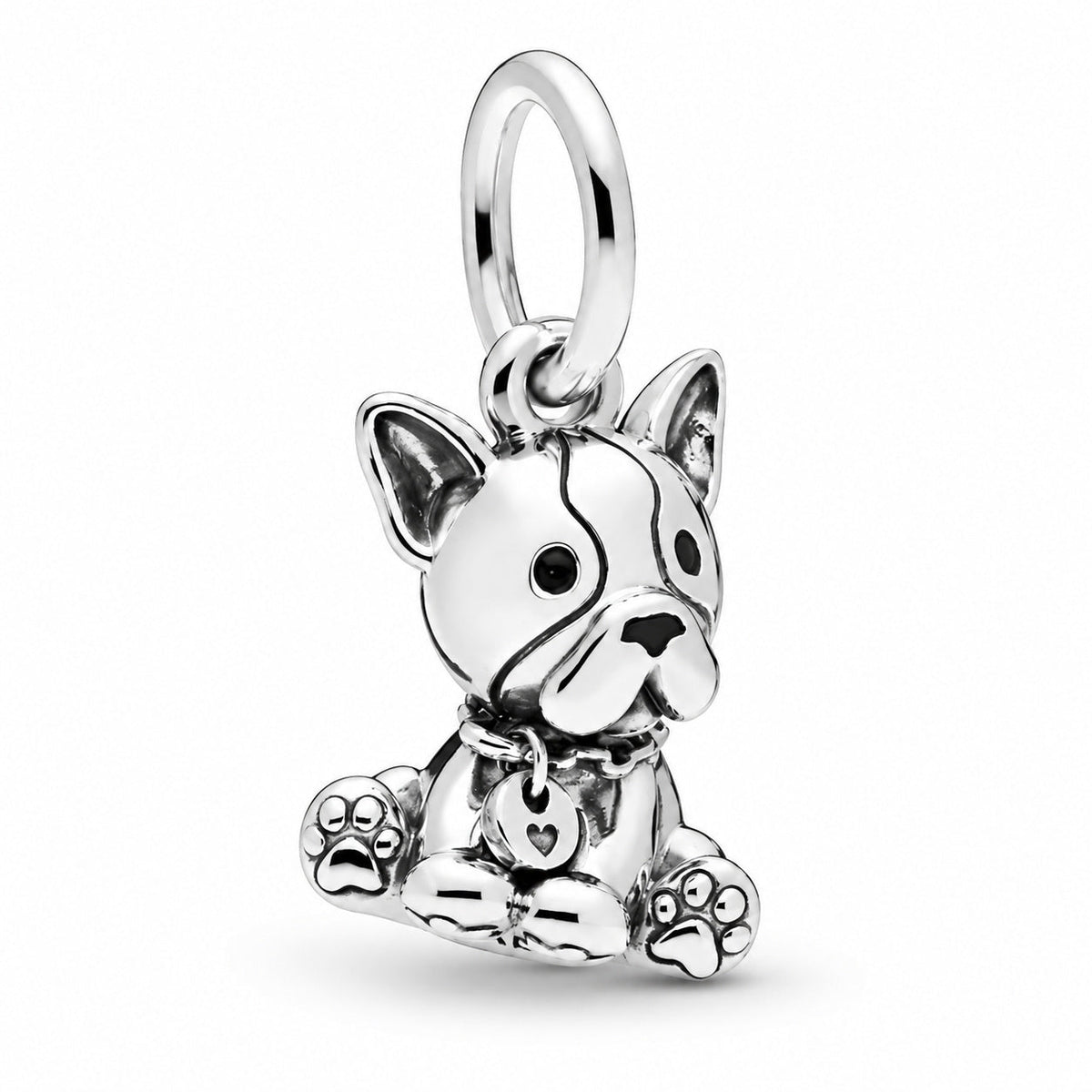 Bulldog Puppy Charm S925 Sterling Silver