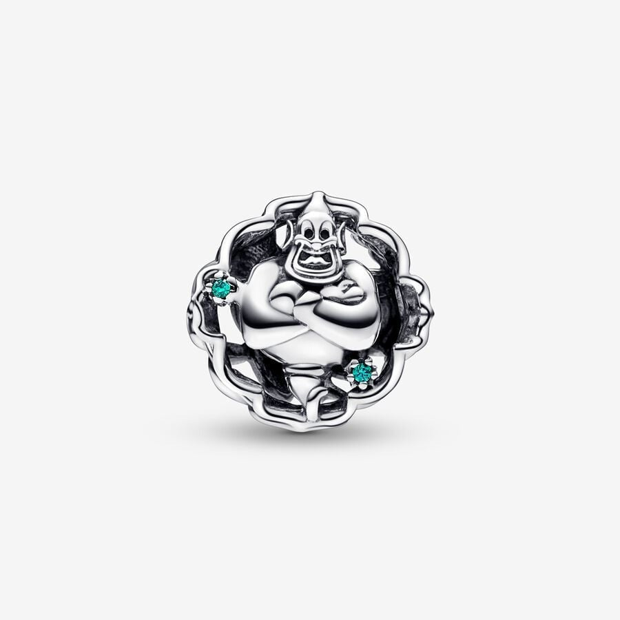 Disney Aladdin, Princess Jasmine & Genie Glow-in-the-dark Charm S925 Sterling Silver