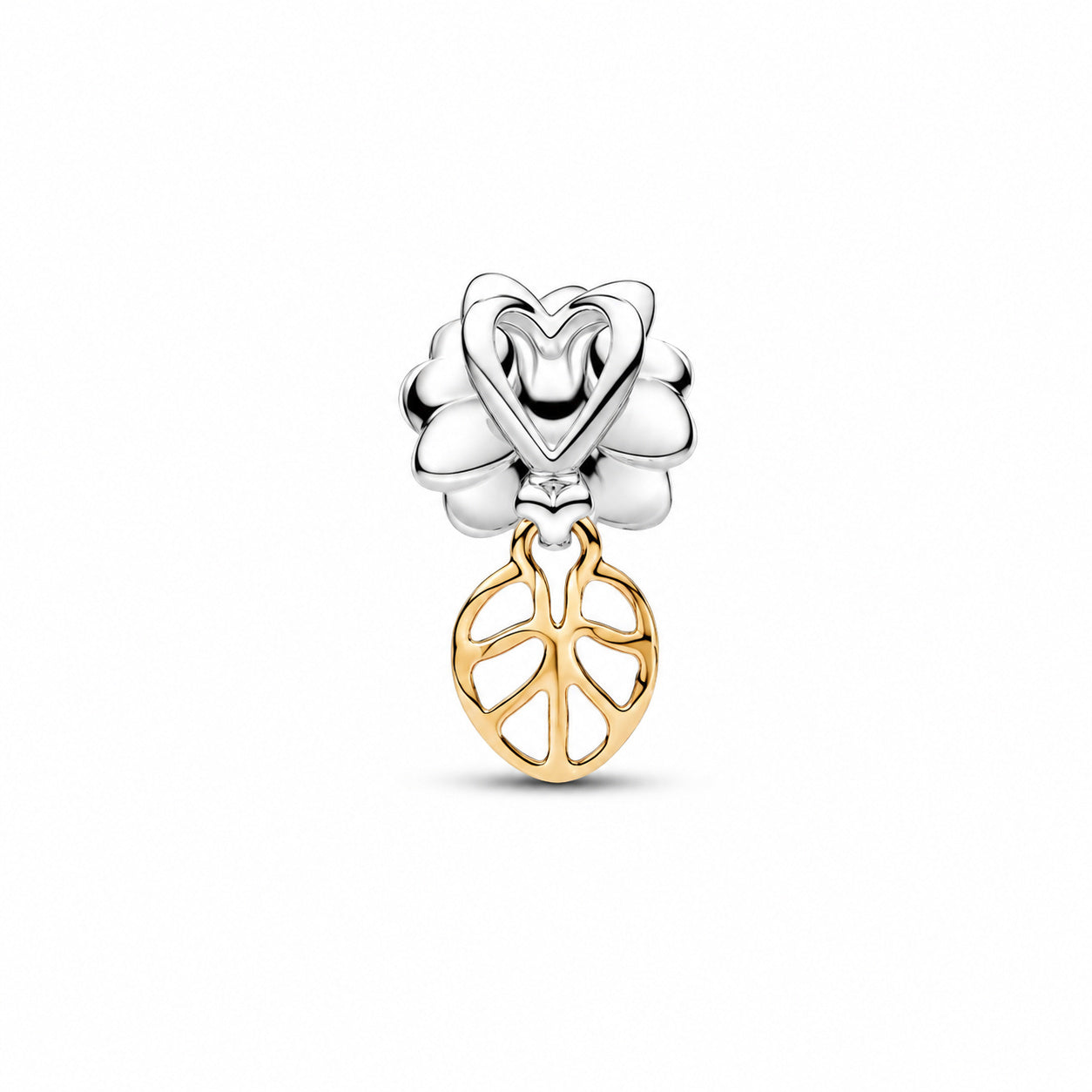 Disney Princess Tiana Water Lily Flower Charm S925 Sterling Silver