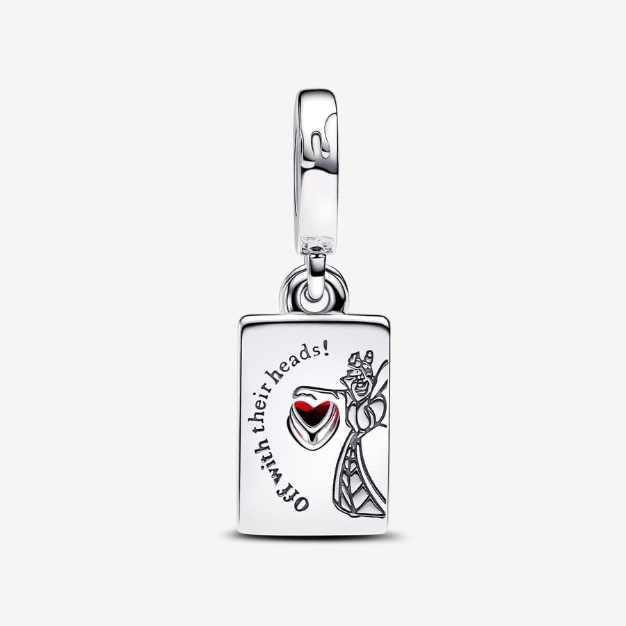Disney Villains Queen of Hearts Double Dangle Charm S925 Sterling Silver