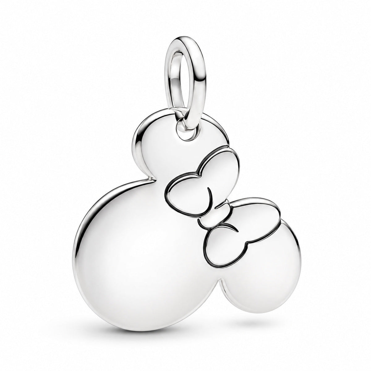 Disney Minnie Mouse Engravable Dangle Charm S925 Sterling Silver