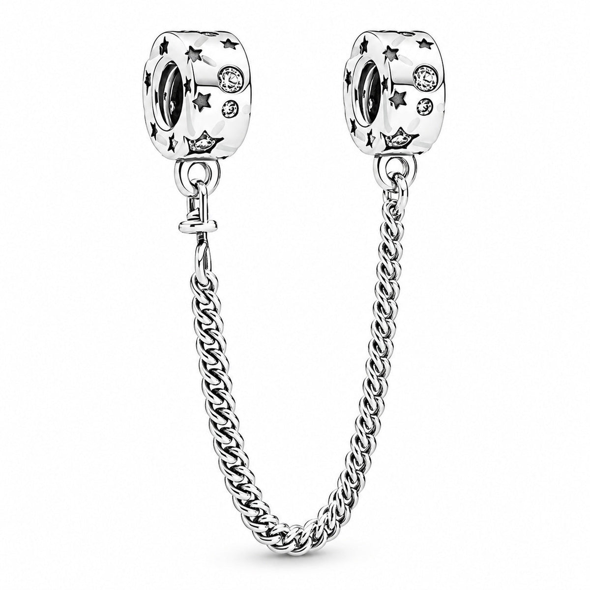 Galaxy Safety Chain Charm S925 Sterling Silver