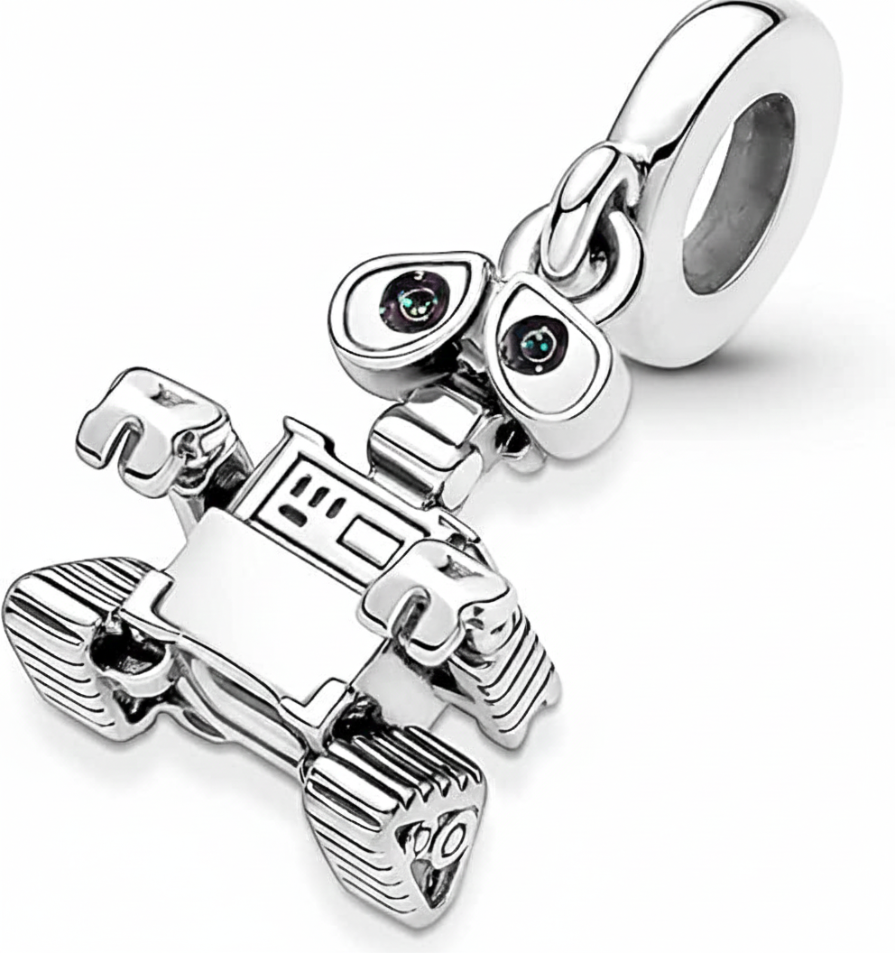 Disney Pixar Wall-E Dangle Charm S925 Sterling Silver