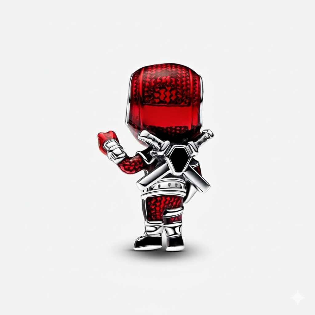 Marvel Deadpool Charm S925 Sterling Silver