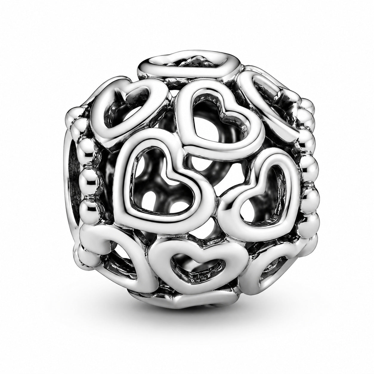 Hearts All Over Charm S925 Sterling Silver