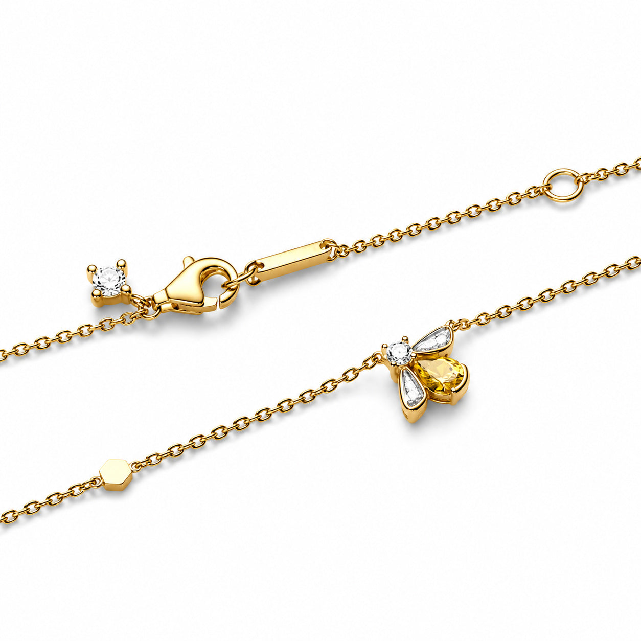 Honey Bee Necklace Pendant S925 Sterling Silver