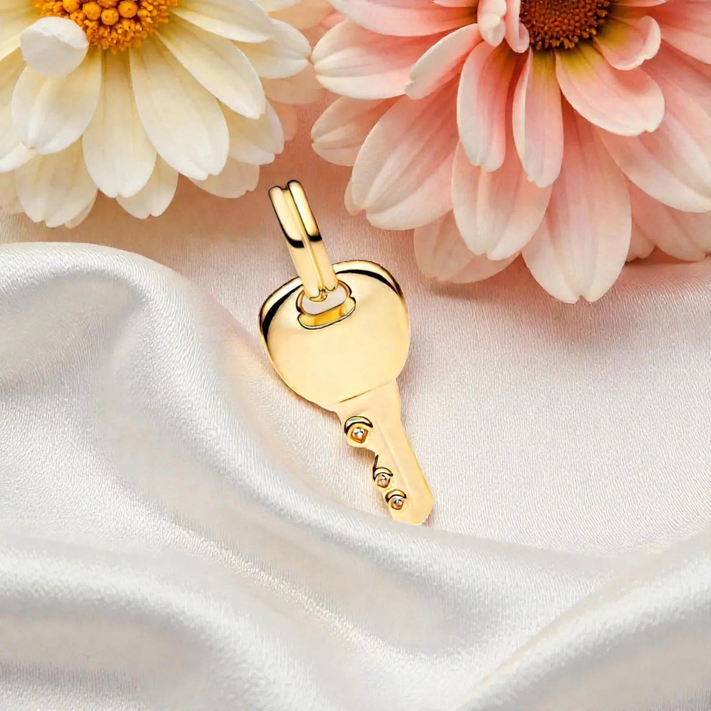 Key Dangle Charm S925 Sterling Silver