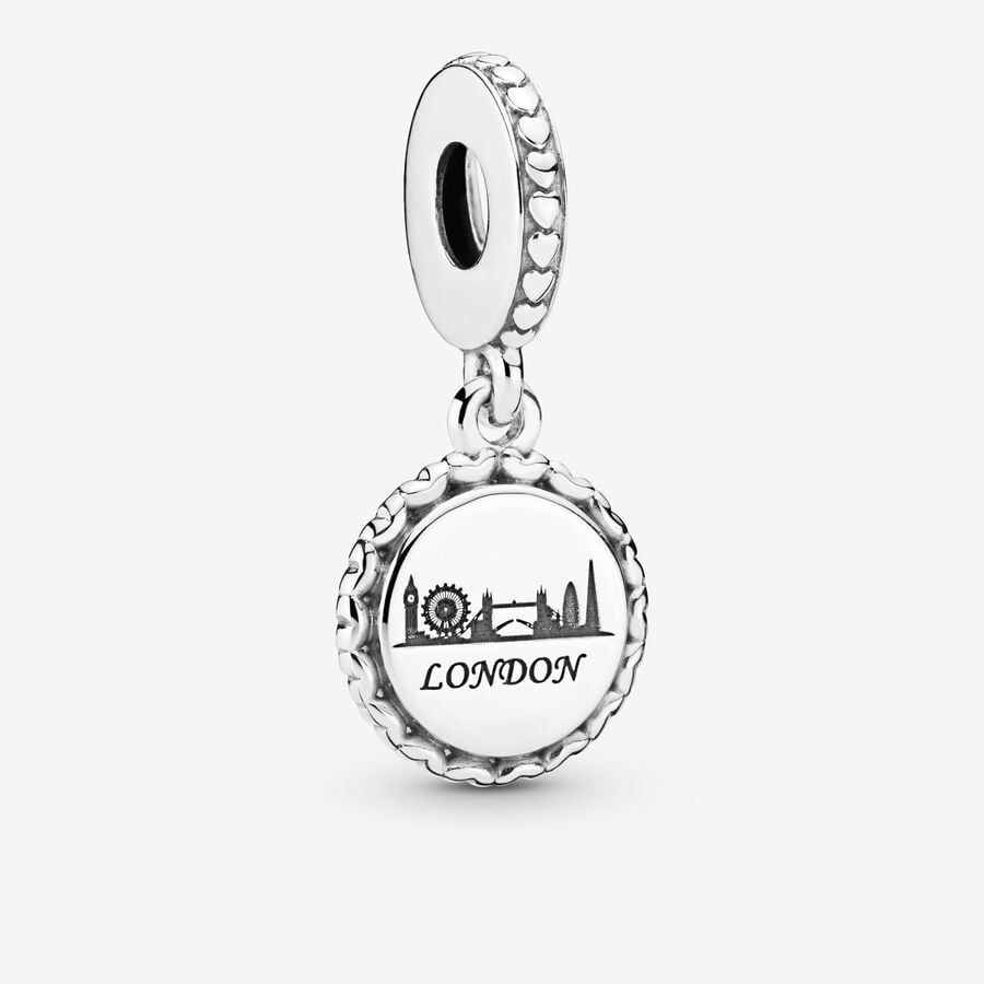 London Skyline Dangle Charm S925 Sterling Silver
