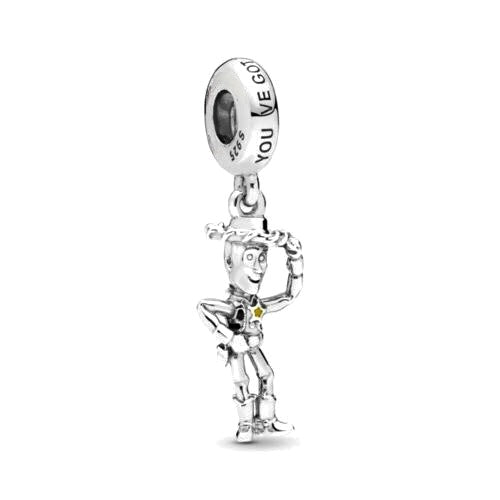 Disney Toy Story Woody Charm S925 Compatible Sterling Silver Charm