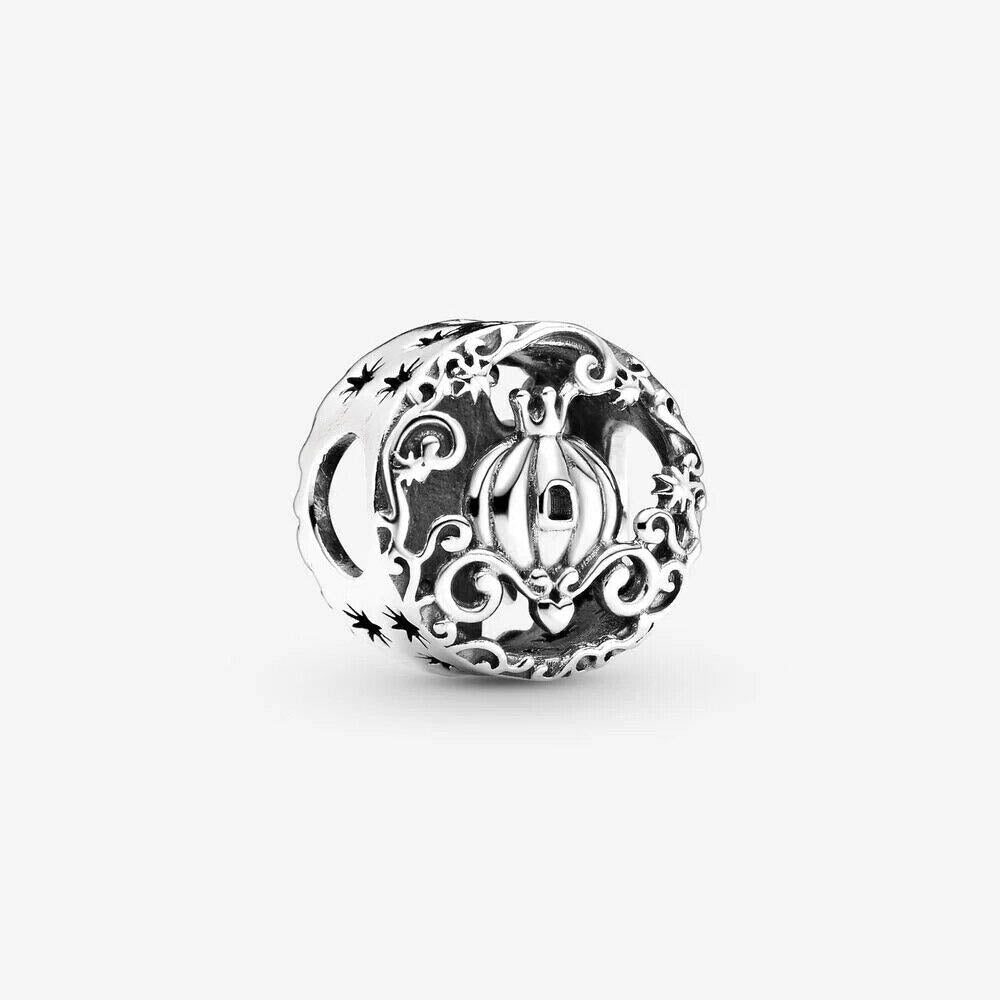 Disney Cinderella Midnight Pumpkin Charm S925 Sterling Silver