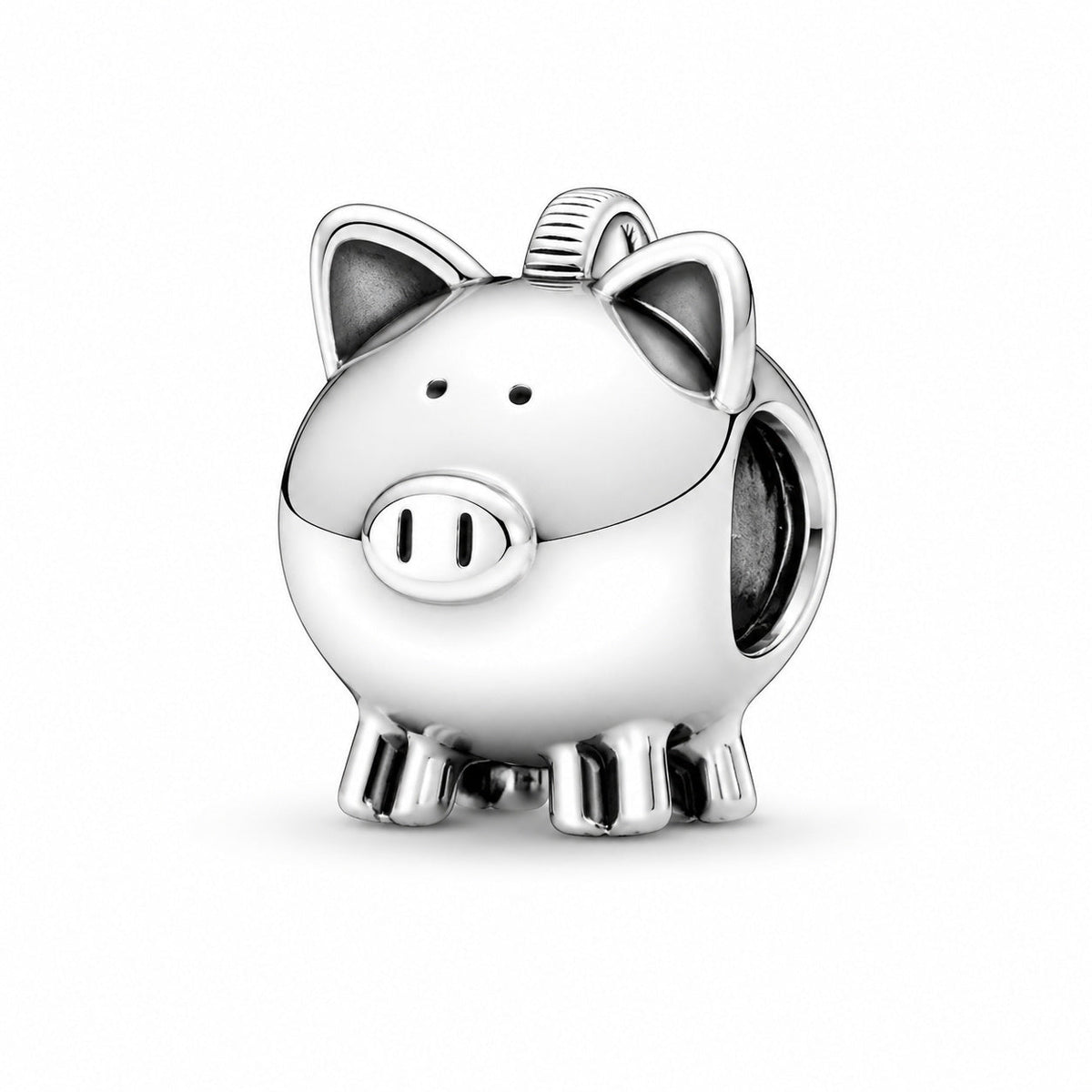 Piggy Bank Charm S925 Sterling Silver