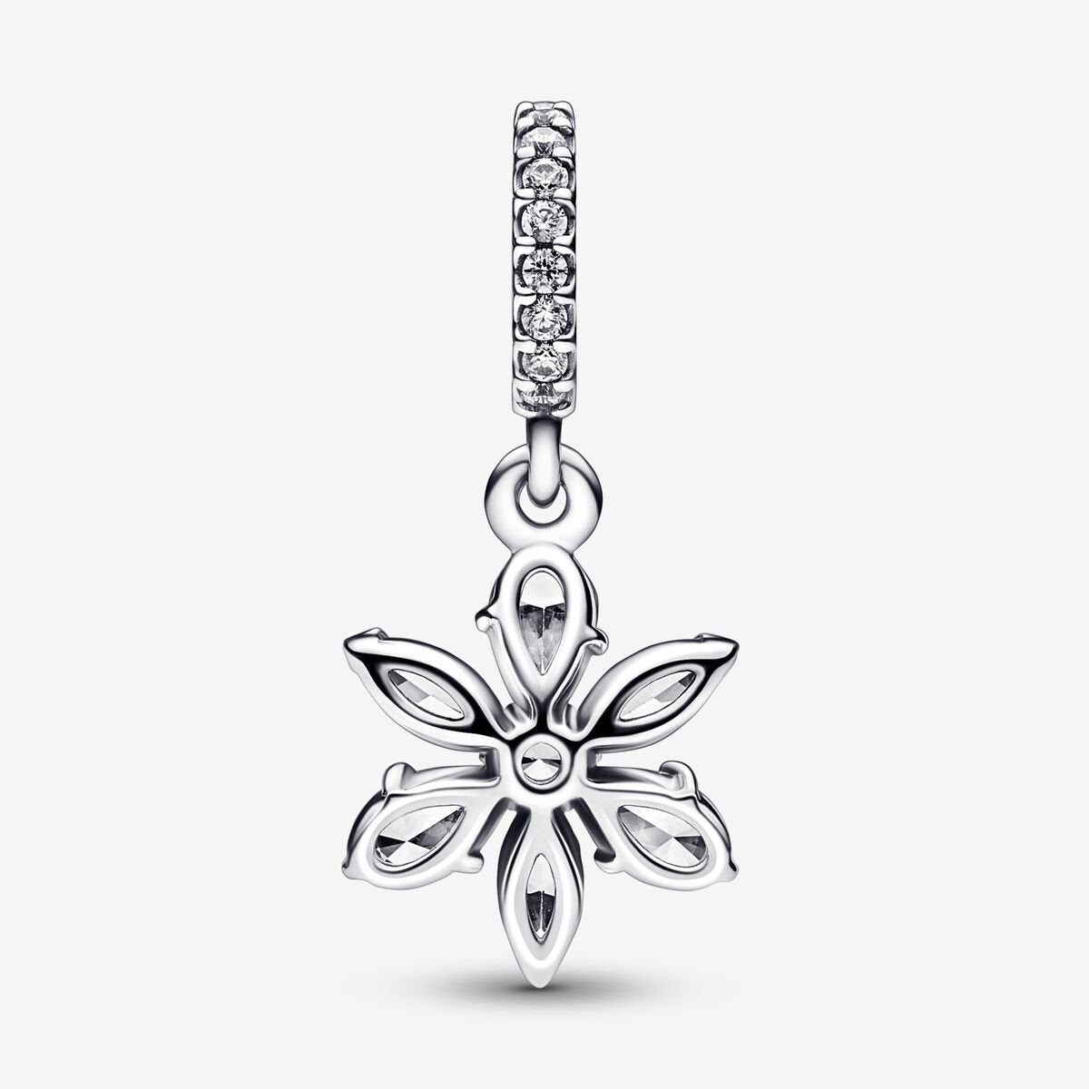 Sparkling Herbarium Cluster Dangle Charm S925 Sterling Silver