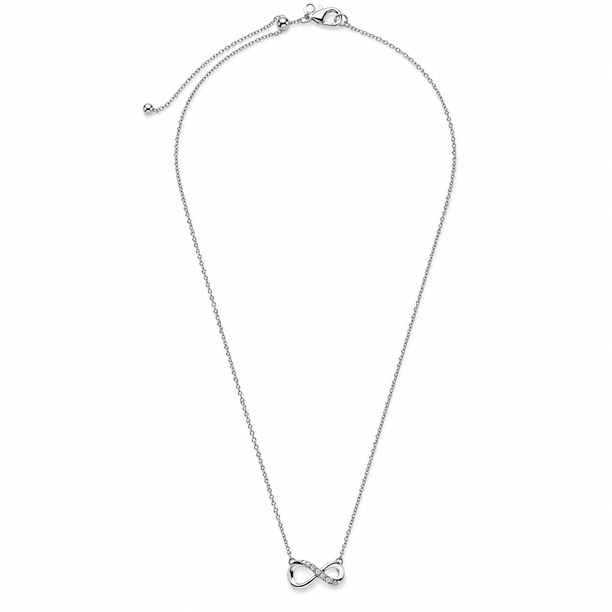 Sparkling Infinity Collier Necklace S925 Sterling Silver