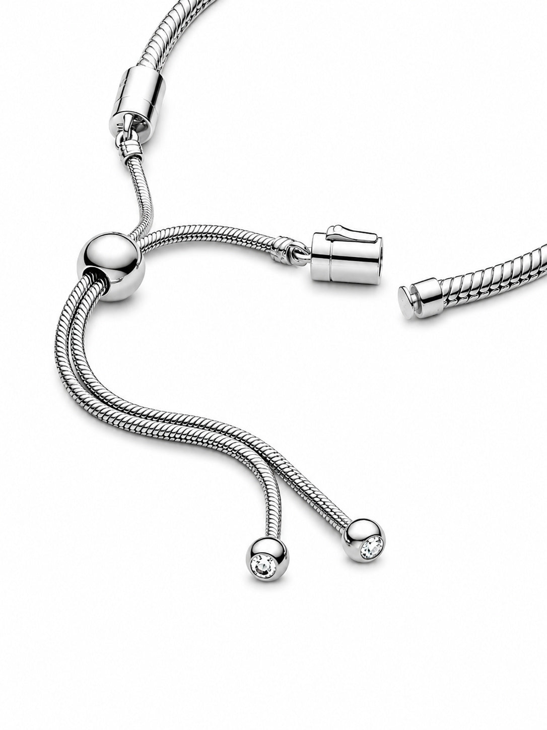 Moments Snake Chain Slider Bracelet S925 Sterling Silver