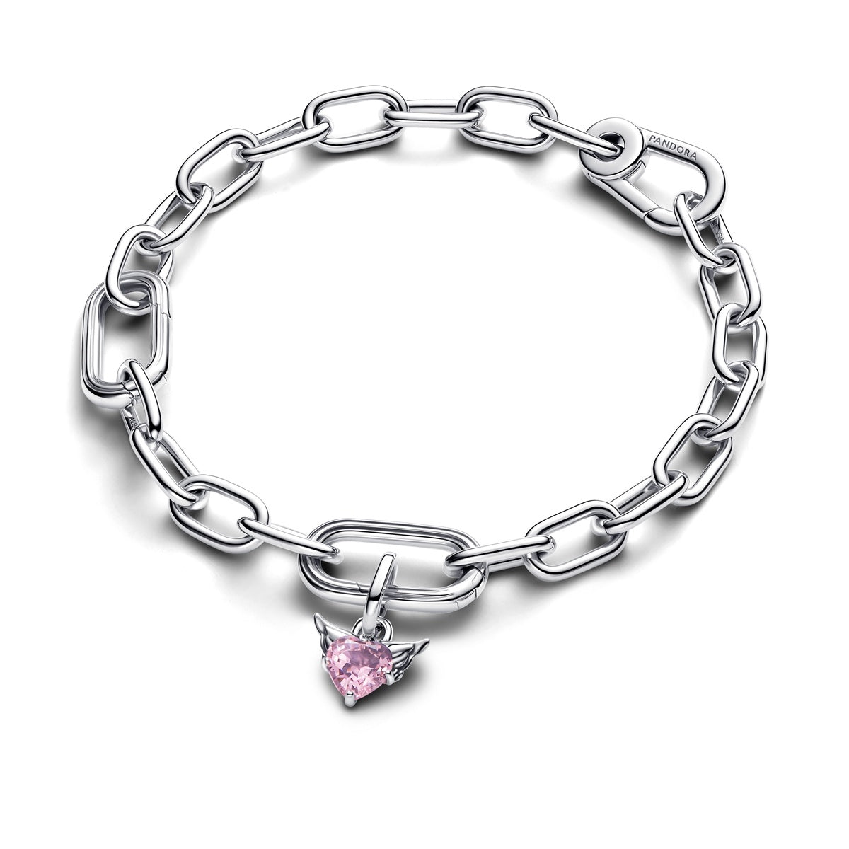 Winged Heart Mini Dangle Charm S925 Sterling Silver