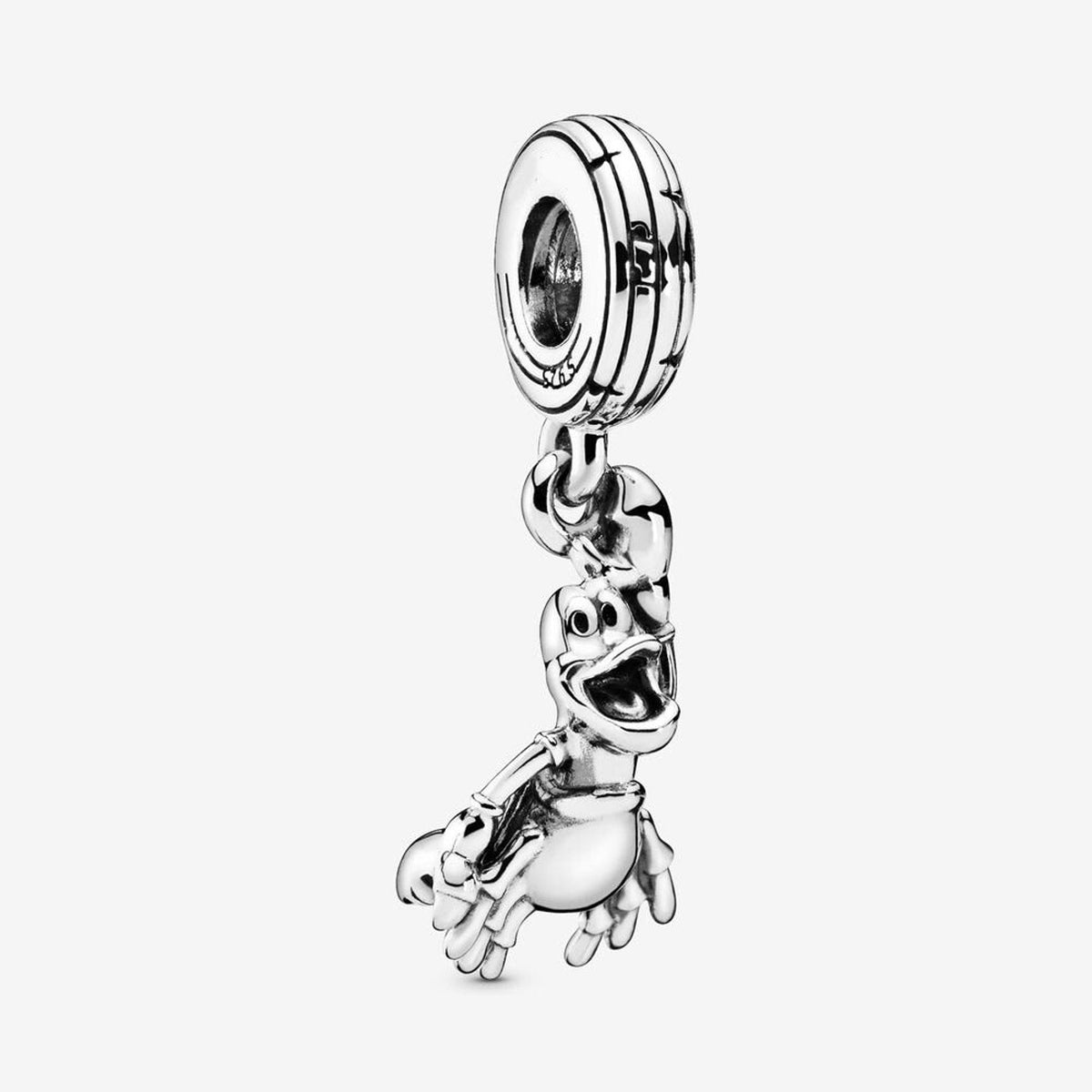 Disney Little Mermaid Ariel Sebastian Dangle Charm S925 Sterling Silver