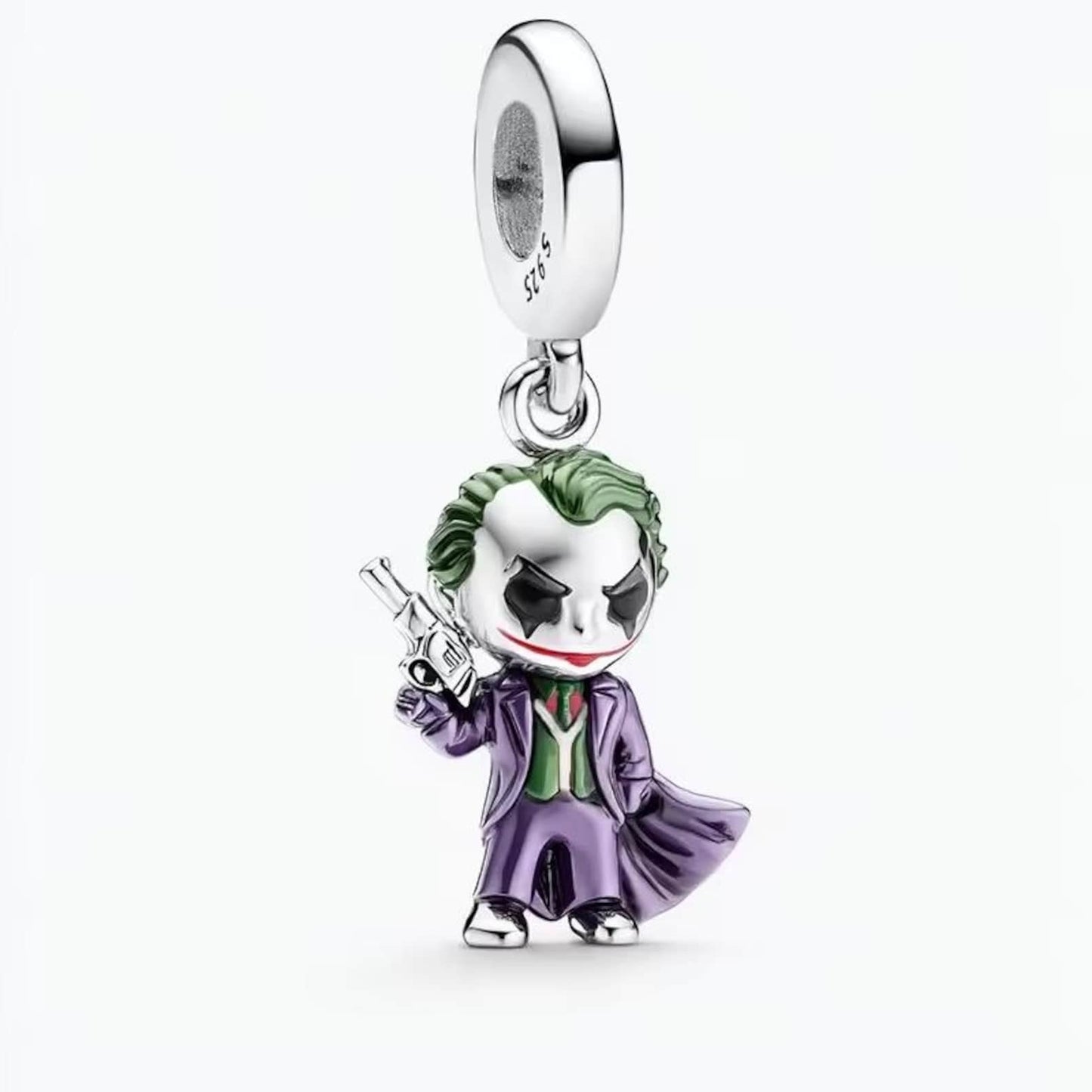 The Joker dangle Charm S925 Sterling Silver