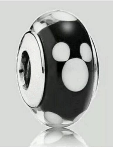 Disney Mickey Murano Charm S925 Sterling Silver