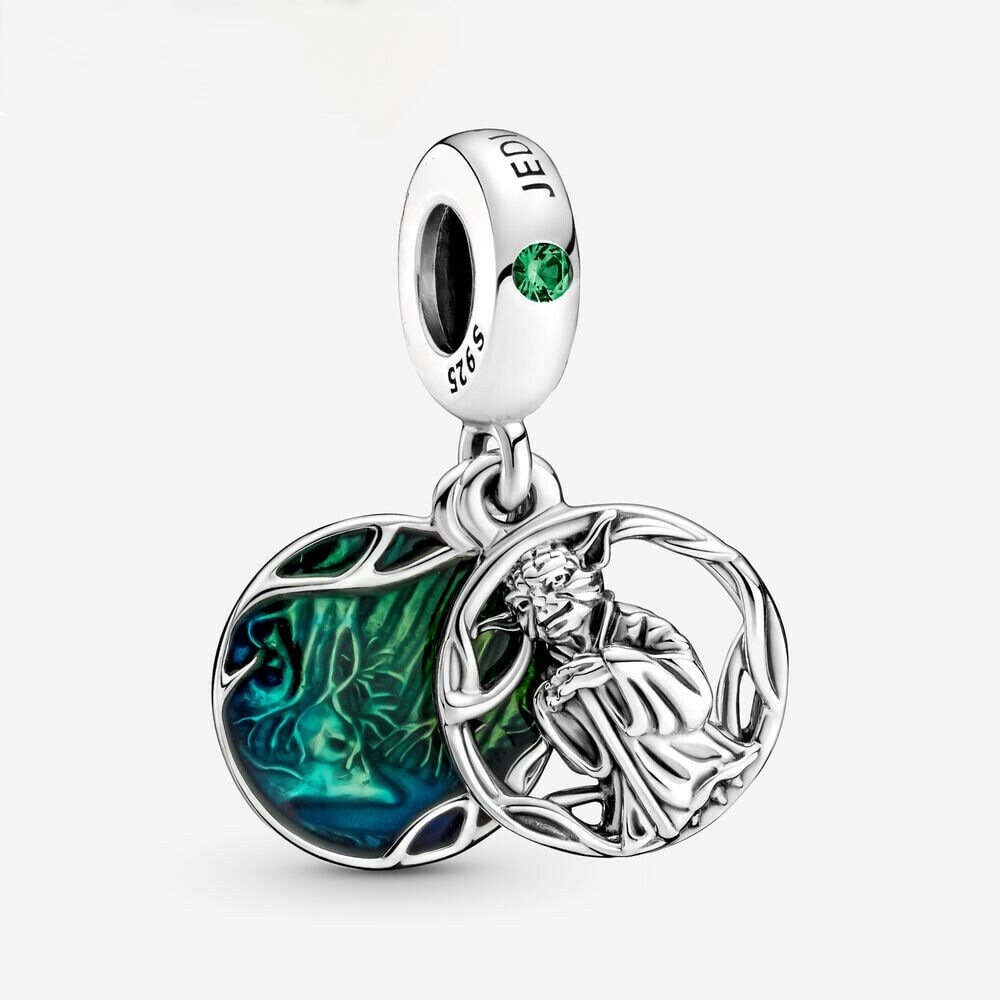 Disney Star War Yoda Dangle Charm S925 Sterling Silver