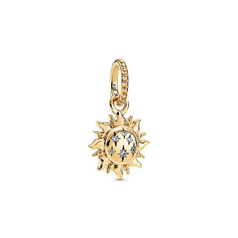 The Golden Sun Charm S925 Sterling Silver