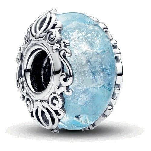 Disney Cinderella Murano Glass S925 Sterling Silver