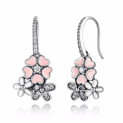 Poetic Blooms S925 Sterling Silver dangle Earrings