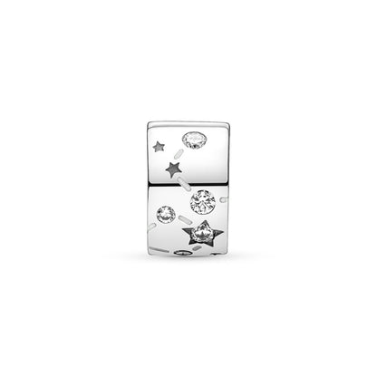 Stars & Galaxy Clip Charm S925 Sterling Silver