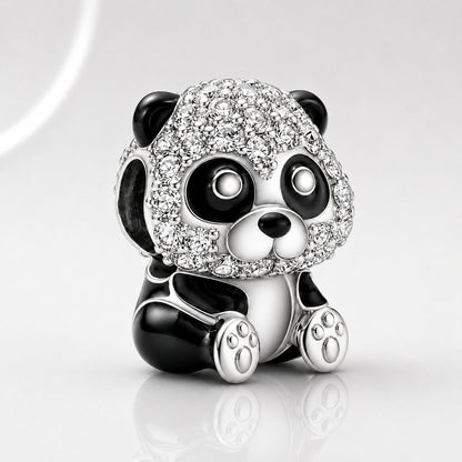 S925 Pansy Flowers Caterpillar Butterfly Regal Crown Sterling Silver Charm Collection