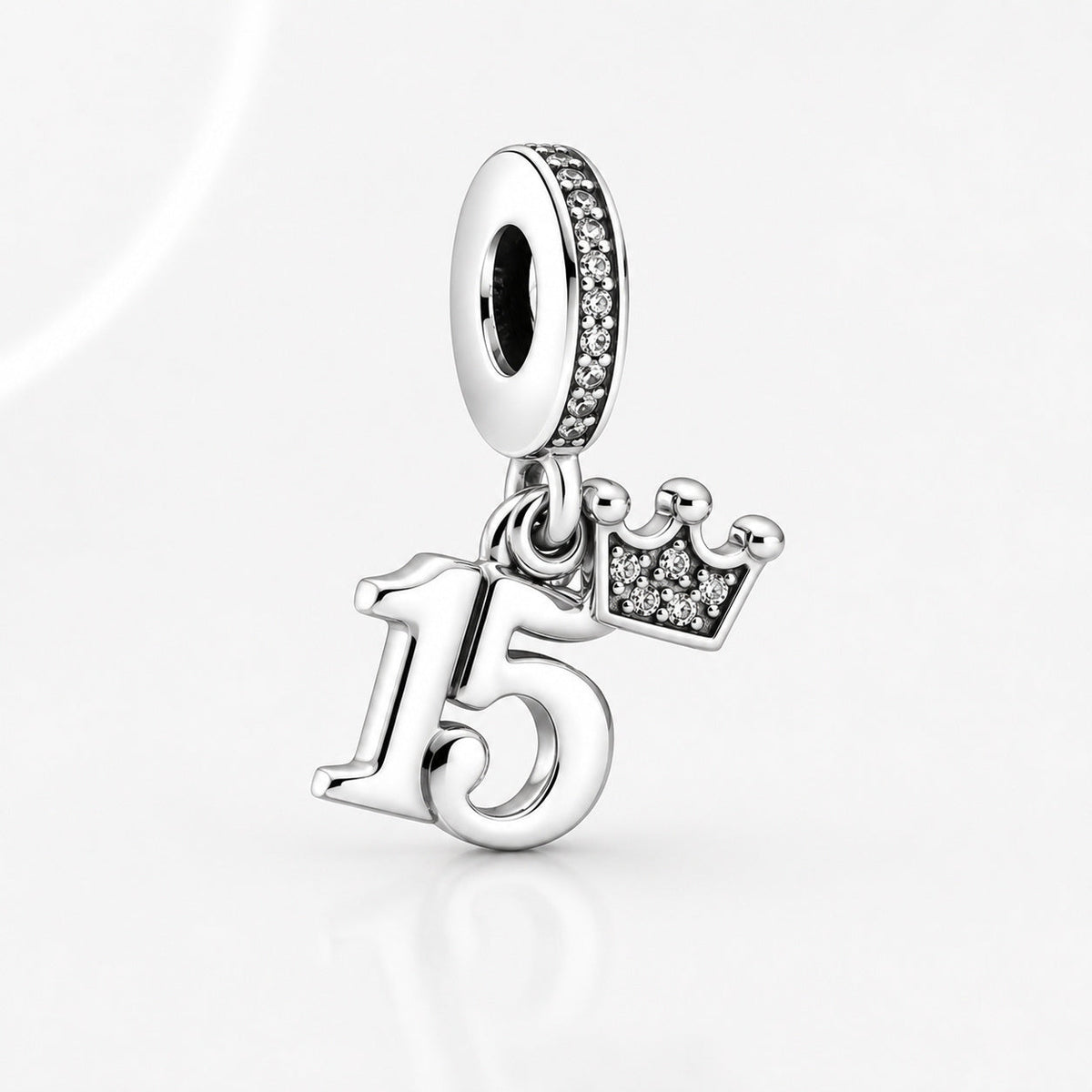 15th Birthday Dangle Charm S925 Sterling Silver