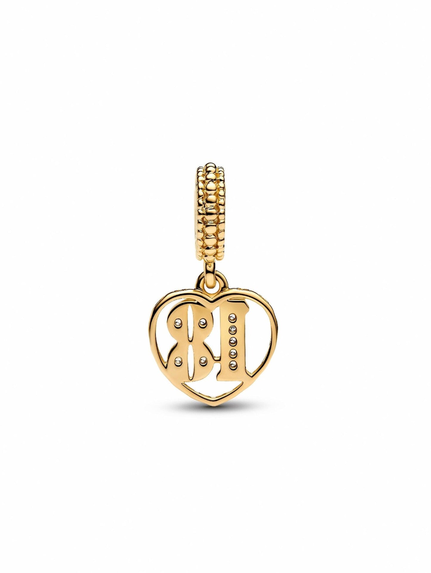 18th Celebration Dangle Charm S925 Sterling Silver