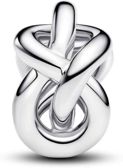 Infinity Knot Charm  S925 Sterling Silver