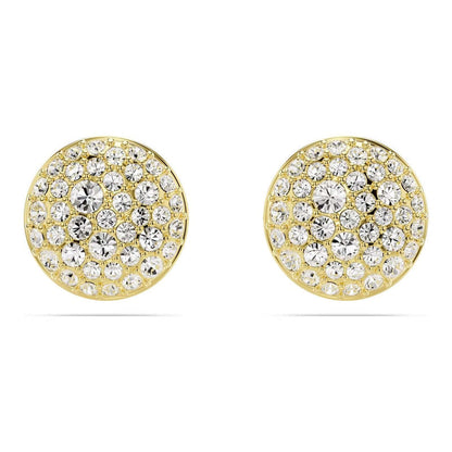 Golden sparkling Sterling Silver stud Earrings