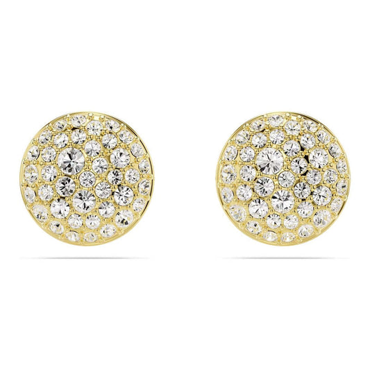 Golden sparkling Sterling Silver stud Earrings