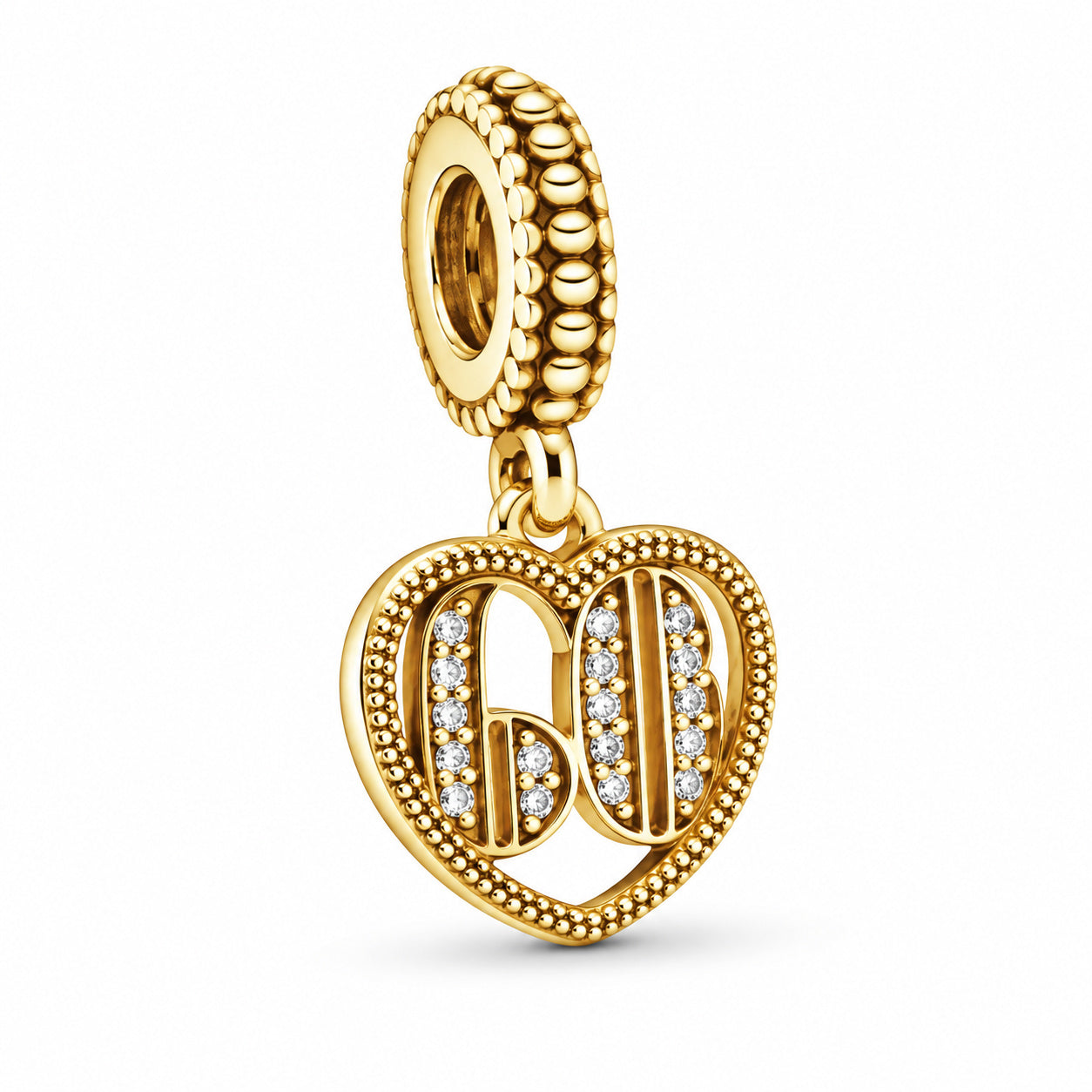 Gold Plated 13th 15th, 16th, 21st, 30th, 40th, 50th, 60th Birthday Dangle S925 Sterling Silver Charms