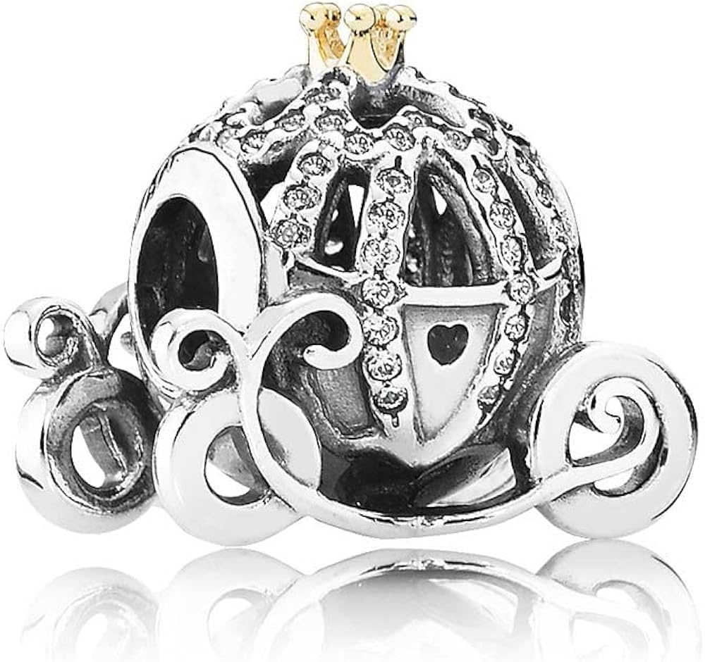 Disney Cinderella's Pumpkin Carriage Charm S925 Sterling Silver