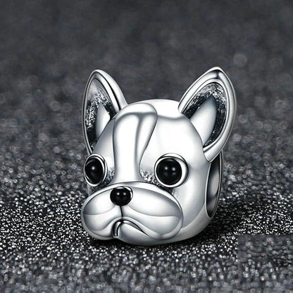 Bulldog Charm S925 Sterling Silver