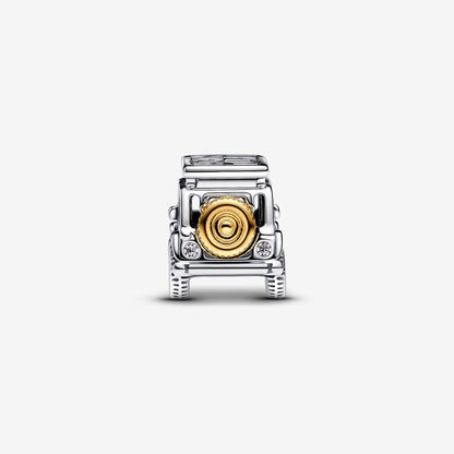 Two-tone Adventure Car Charm S925 Sterling Silver