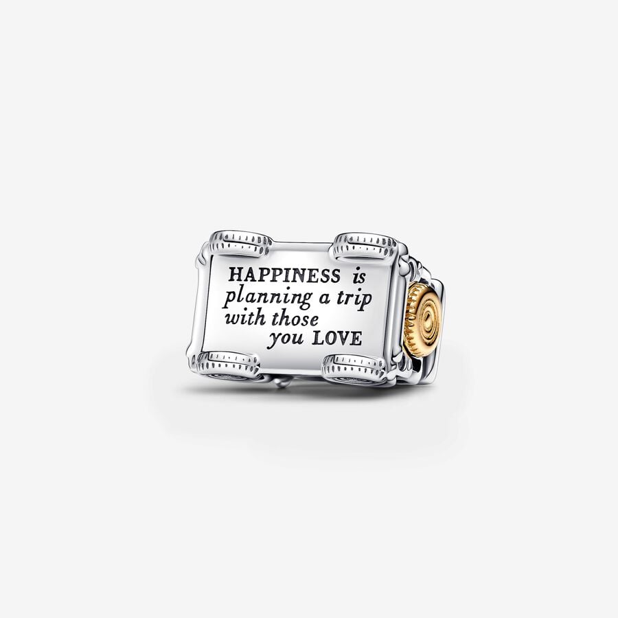 Two-tone Adventure Car Charm S925 Sterling Silver